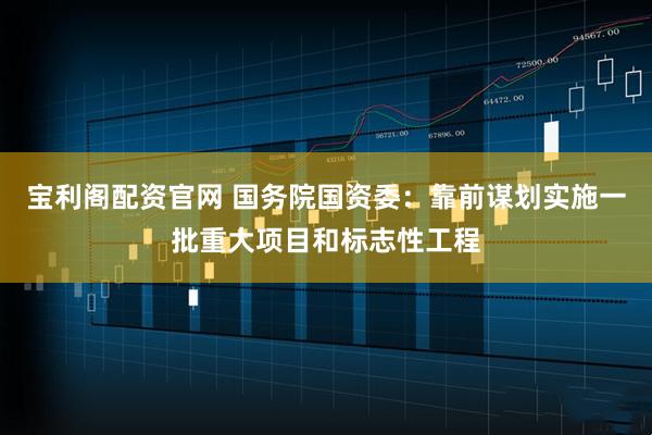 宝利阁配资官网 国务院国资委：靠前谋划实施一批重大项目和标志性工程